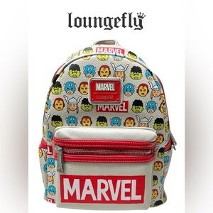 LOUNGEFLY Marvel Kawaii Chibi Avengers Mini Backpack New With Tags